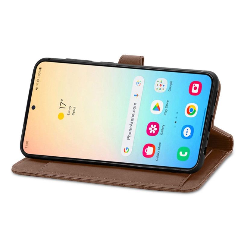 Fliptok Samsung Galaxy S25 Plus 5g Velúr Hatású Csipkepánt