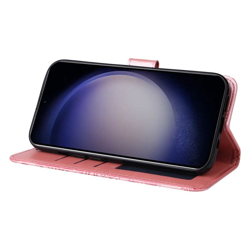 Kinyitható Bőrtok Samsung Galaxy S25 Plus 5g Napraforgómintás