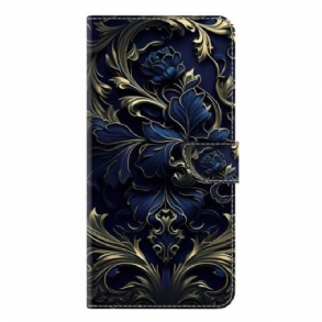 Kinyitható Tokok Samsung Galaxy S25 Plus 5g Metálkék Virág