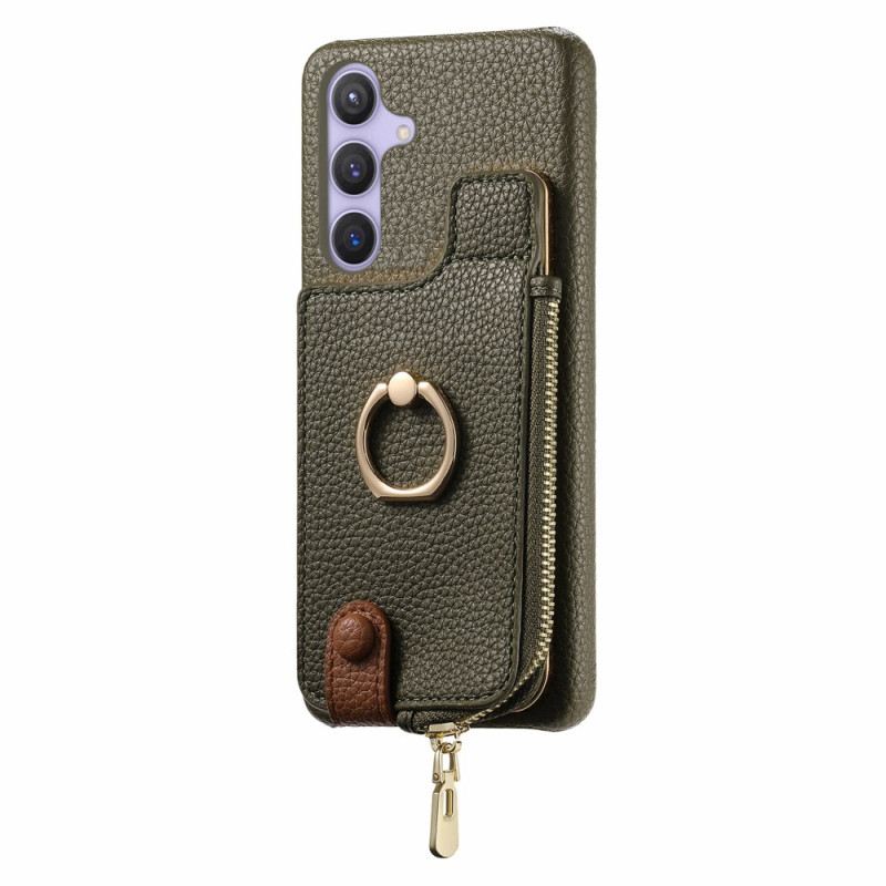 Mobiltelefon Tokok Samsung Galaxy S25 Plus 5g Pénztárca Mágneses Állvánnyal