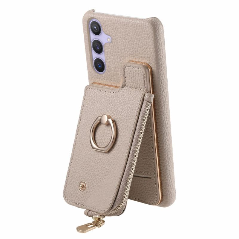 Mobiltelefon Tokok Samsung Galaxy S25 Plus 5g Pénztárca Mágneses Állvánnyal