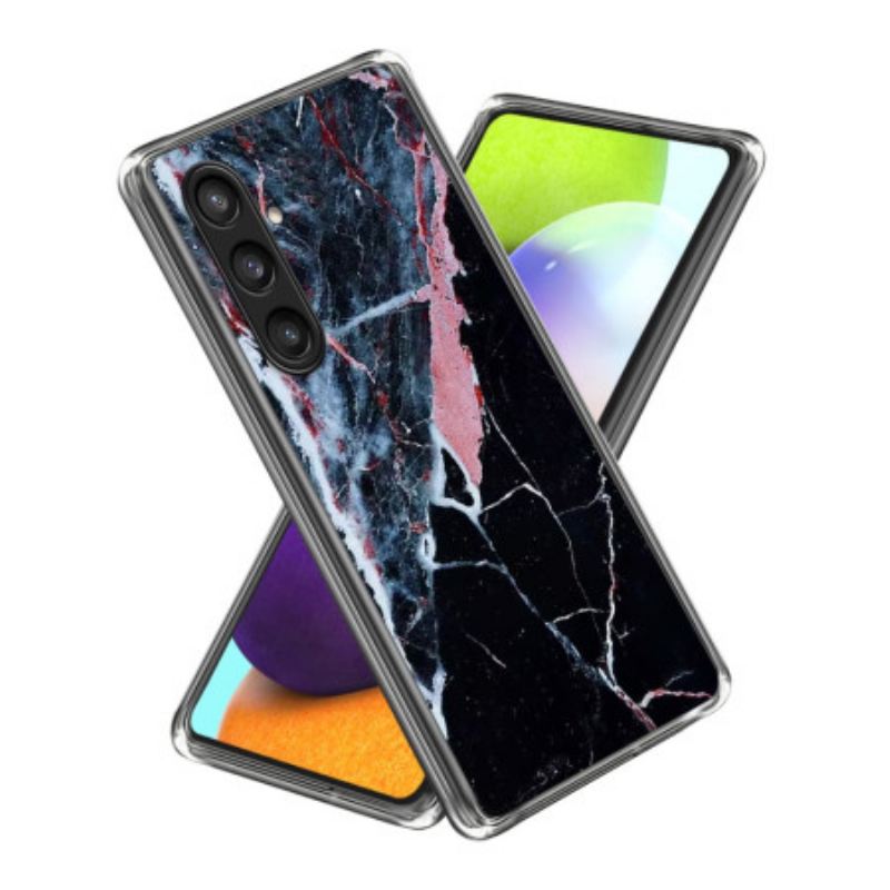Tok Samsung Galaxy S25 Plus 5g Fekete És Rózsaszín Márvány
