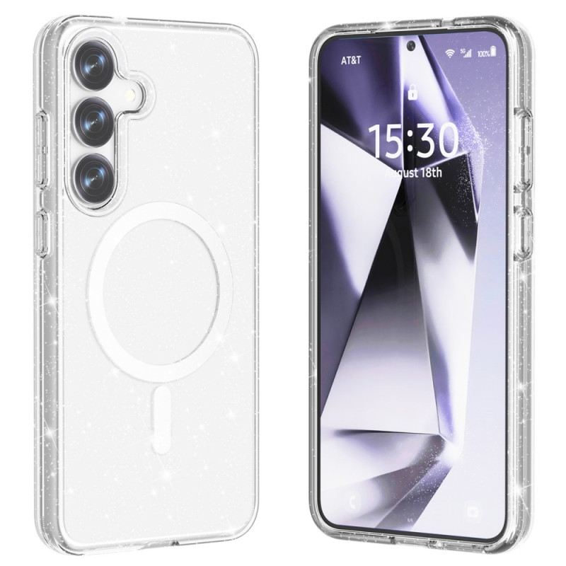 Tok Samsung Galaxy S25 Plus 5g Magsafe Kompatibilis Csillogó Hátlap