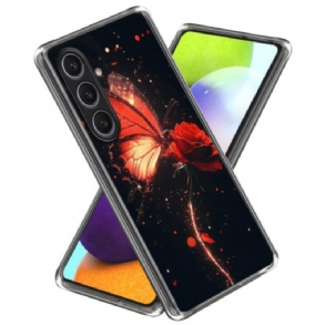 Tok Samsung Galaxy S25 Plus 5g Vörös Pillangó