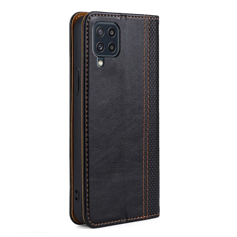Fliptok Samsung Galaxy M32 Bőrtok Vintage Bőr Stílus