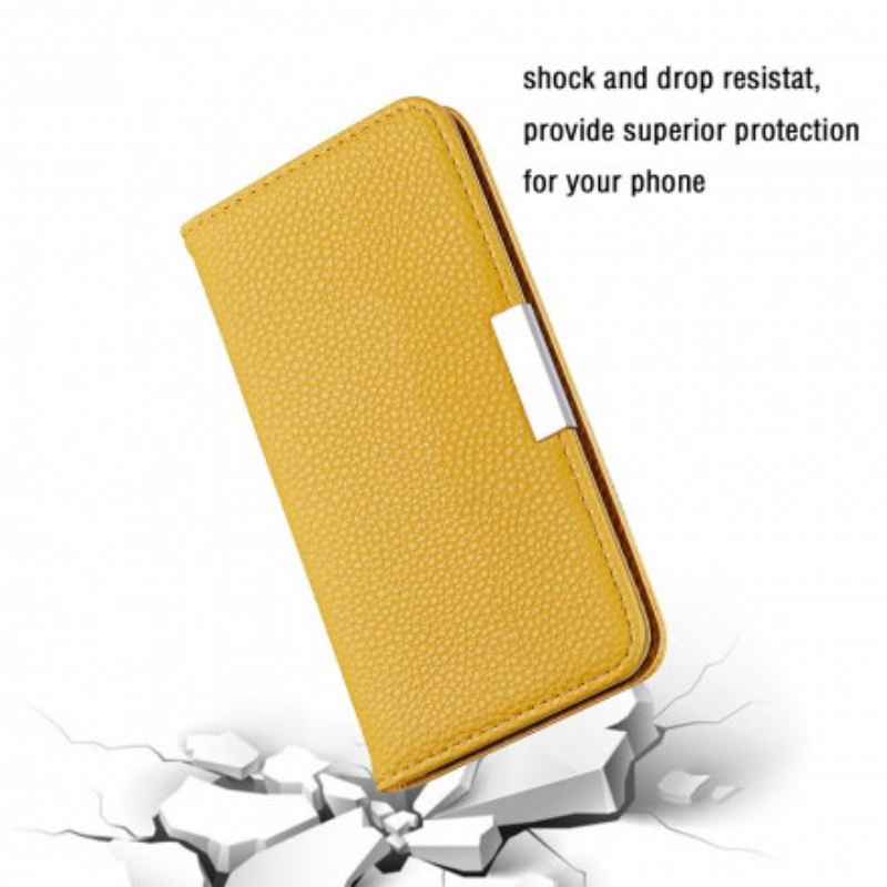 Fliptok Samsung Galaxy S21 Plus 5G Bőrtok Műbőr Litchi Ultra Chic