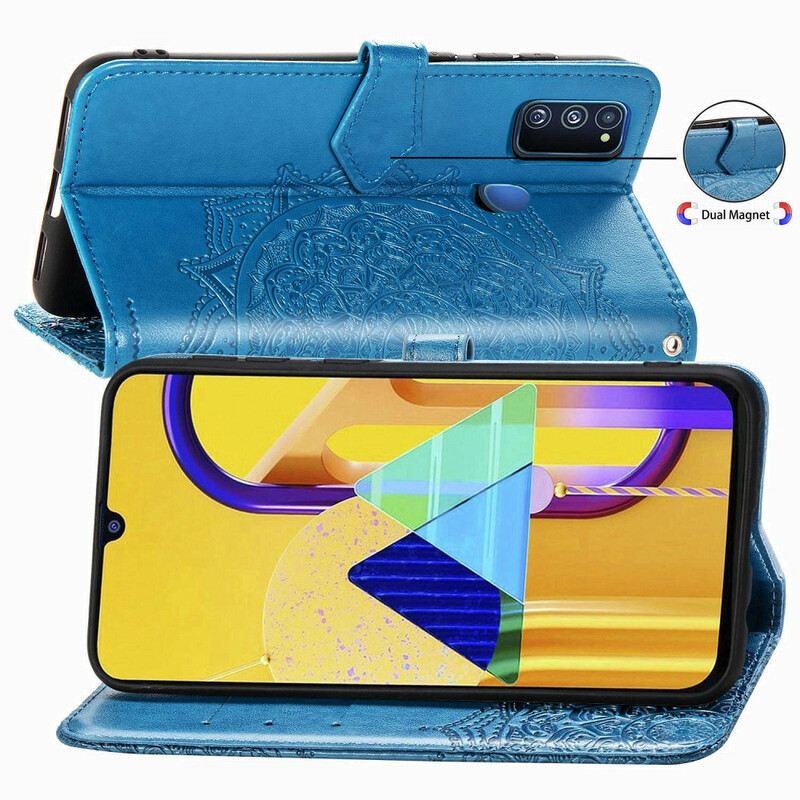 Fliptok / Bőrtok Samsung Galaxy M21 Mandala Középkor