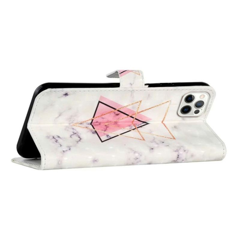 Fliptok iPhone 16 Pro Háromszög Márvány