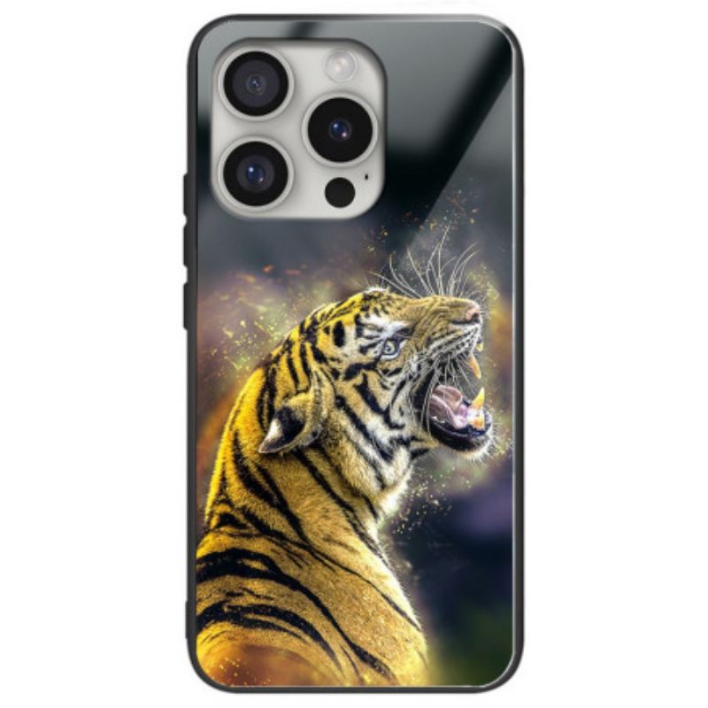 Tok iPhone 16 Pro Üvöltő Tigris Edzett Üveg