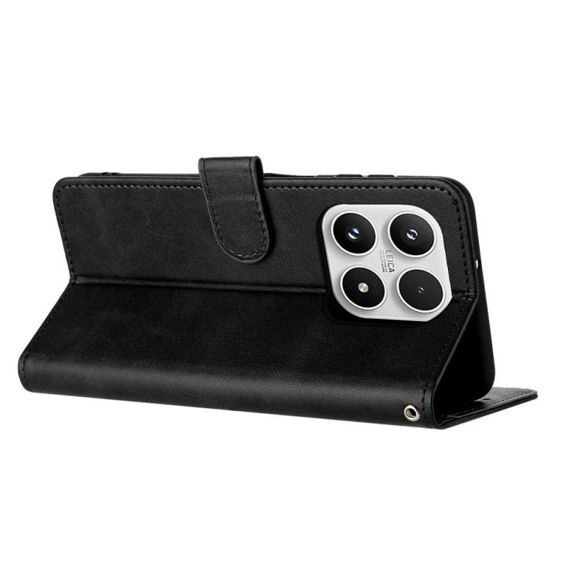 Bőrtok Xiaomi 17 Bőrhatású Nyakpánttal