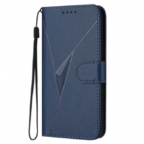 Bőrtok Xiaomi 17 Háromszög Minta