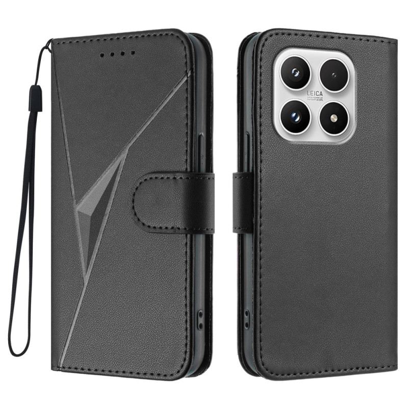 Bőrtok Xiaomi 17 Háromszög Minta