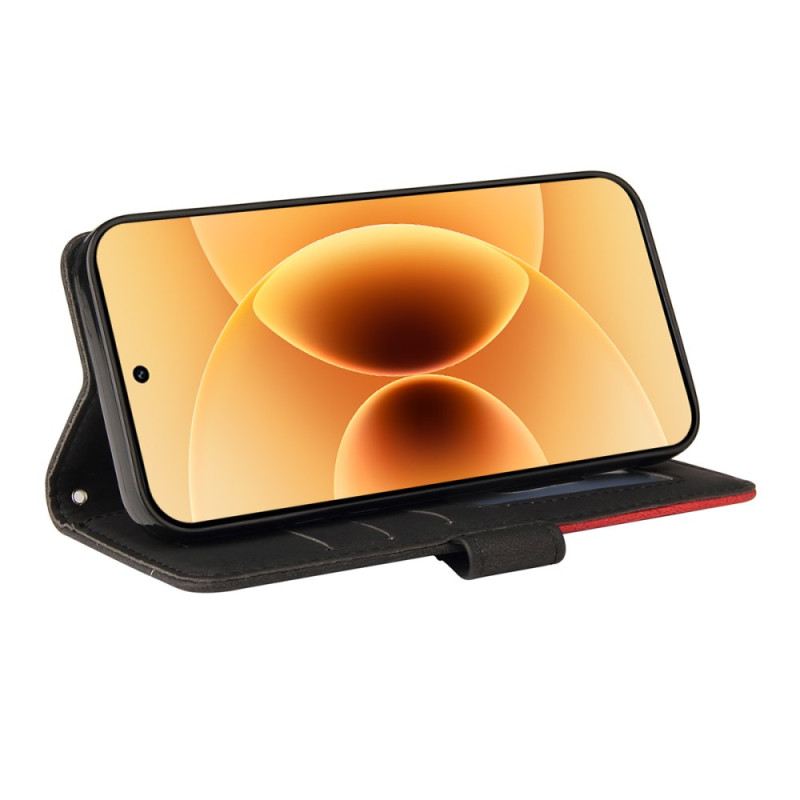 Bőrtok Xiaomi 17 Kétszínű Hullámos