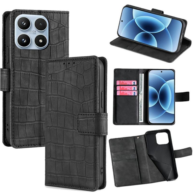 Bőrtok Xiaomi 17 Krokodilmintás