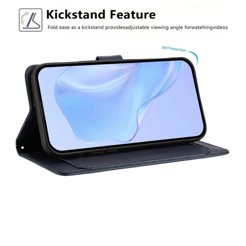 Bőrtok Xiaomi 17 Letisztult Vonalvezetésű Stílus