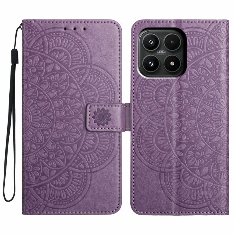 Bőrtok Xiaomi 17 Mandala Gravírozás