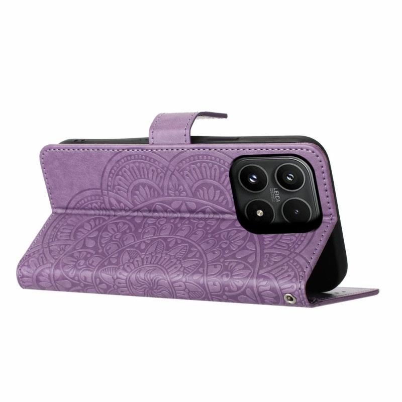 Bőrtok Xiaomi 17 Mandala Gravírozás