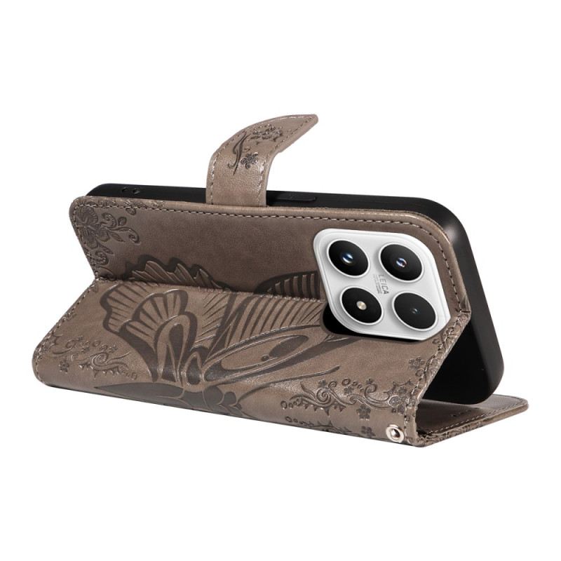 Bőrtok Xiaomi 17 Pillangó Dizájn