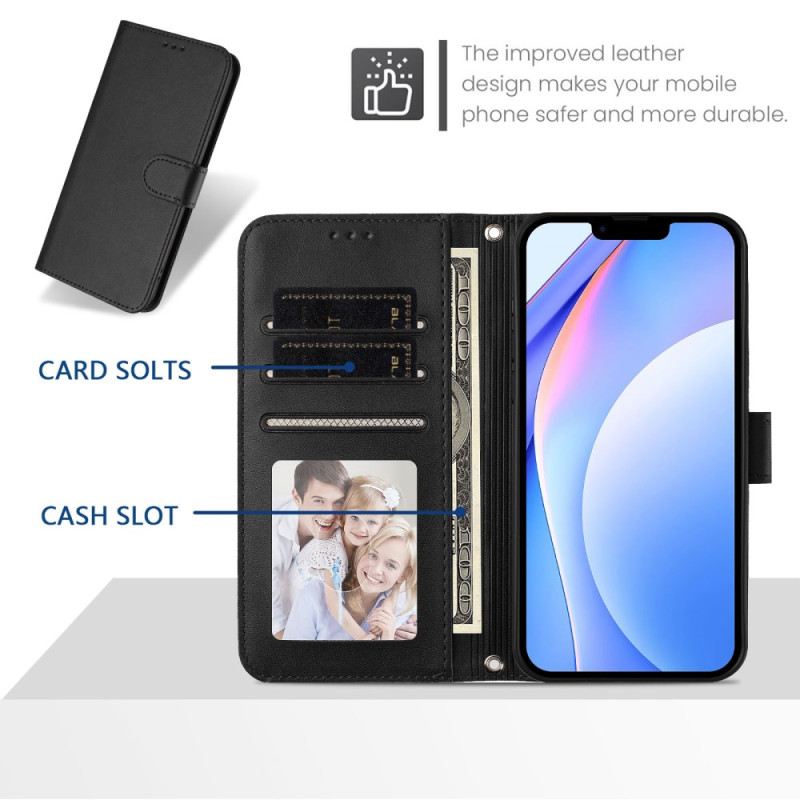 Bőrtok Xiaomi 17 Rfid-védő Bőrhatású