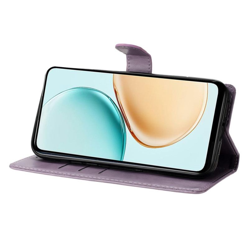 Bőrtok Xiaomi 17 Virágminta