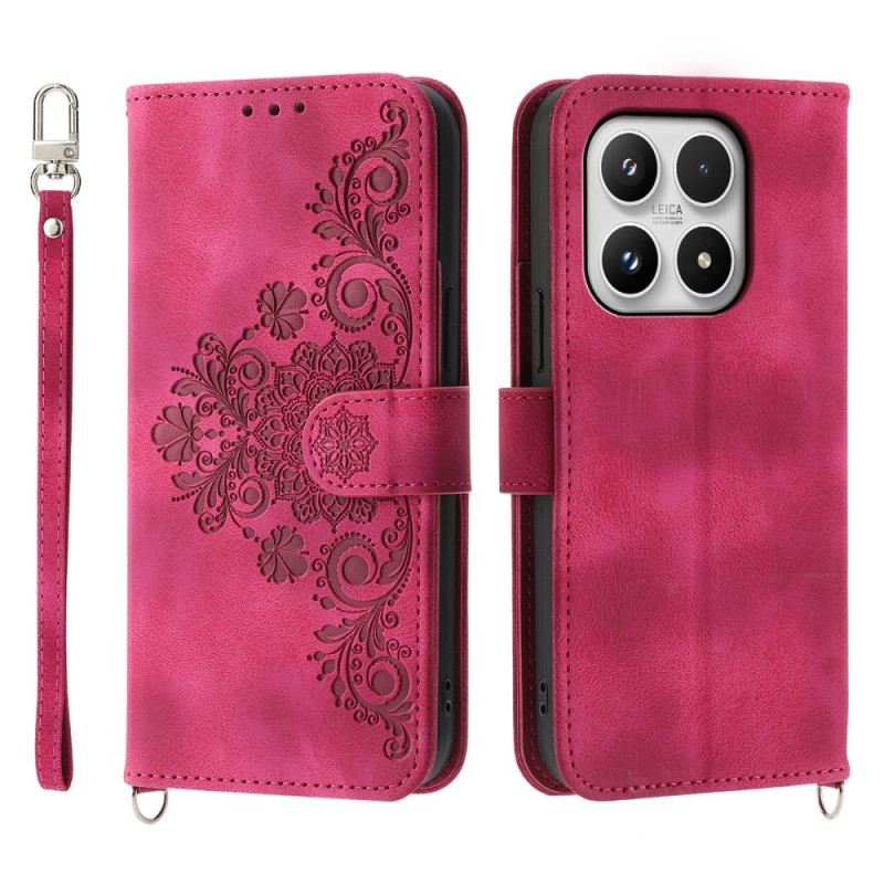 Kinyitható Tokok Xiaomi 17 Csipkés Velúr Hatású