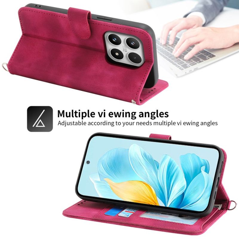 Kinyitható Tokok Xiaomi 17 Csipkés Velúr Hatású