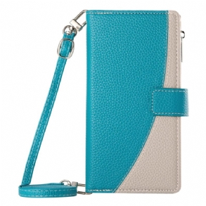 Kinyitható Tokok Xiaomi 17 Kétszínű Pántokkal