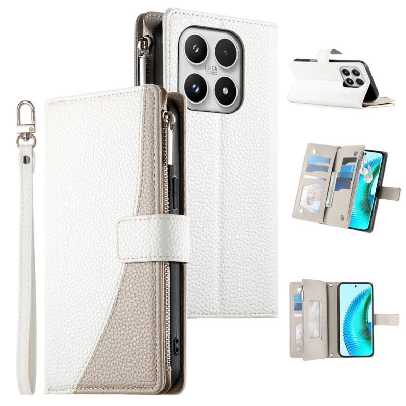 Kinyitható Tokok Xiaomi 17 Kétszínű Pántokkal