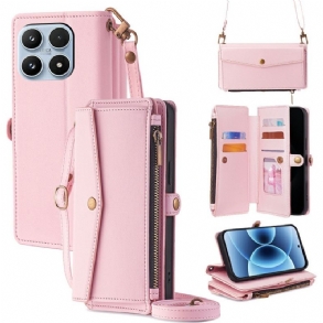 Kinyitható Tokok Xiaomi 17 Pénztárca Vállpánttal És Nyakpánttal