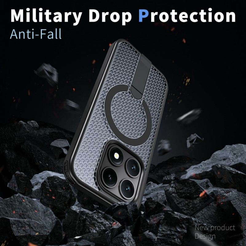 Tok Xiaomi 17 Mágneses Rácsos Textúra Kihajtható Állvánnyal