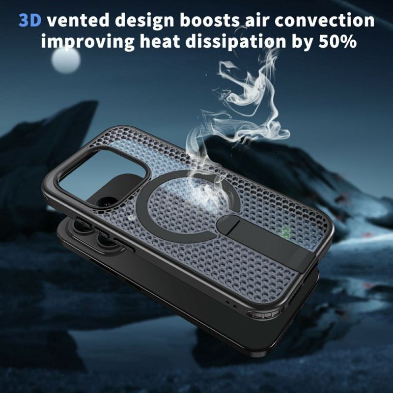 Tok Xiaomi 17 Mágneses Rácsos Textúra Kihajtható Állvánnyal