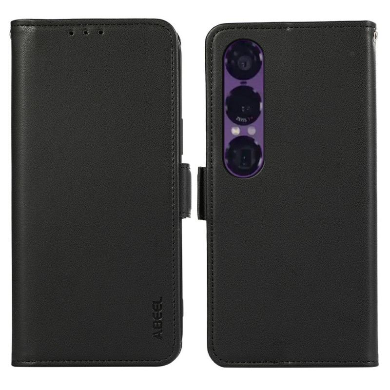 Bőrtok Sony Xperia 1 Vii Abeel Rfid Védelem