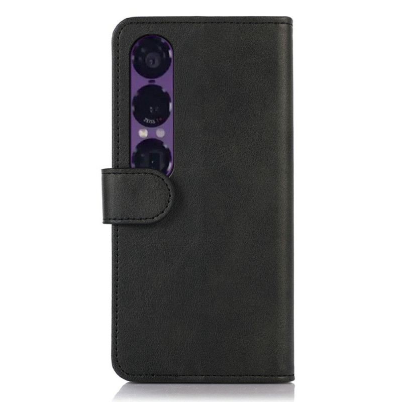 Bőrtok Sony Xperia 1 Vii Bőr Textúra