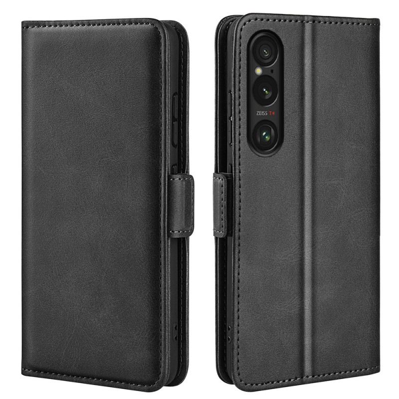 Bőrtok Sony Xperia 1 Vii Dupla Csat