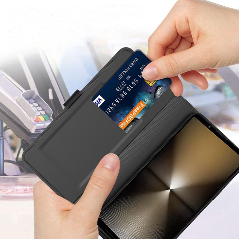 Bőrtok Sony Xperia 1 Vii Kártyatartó