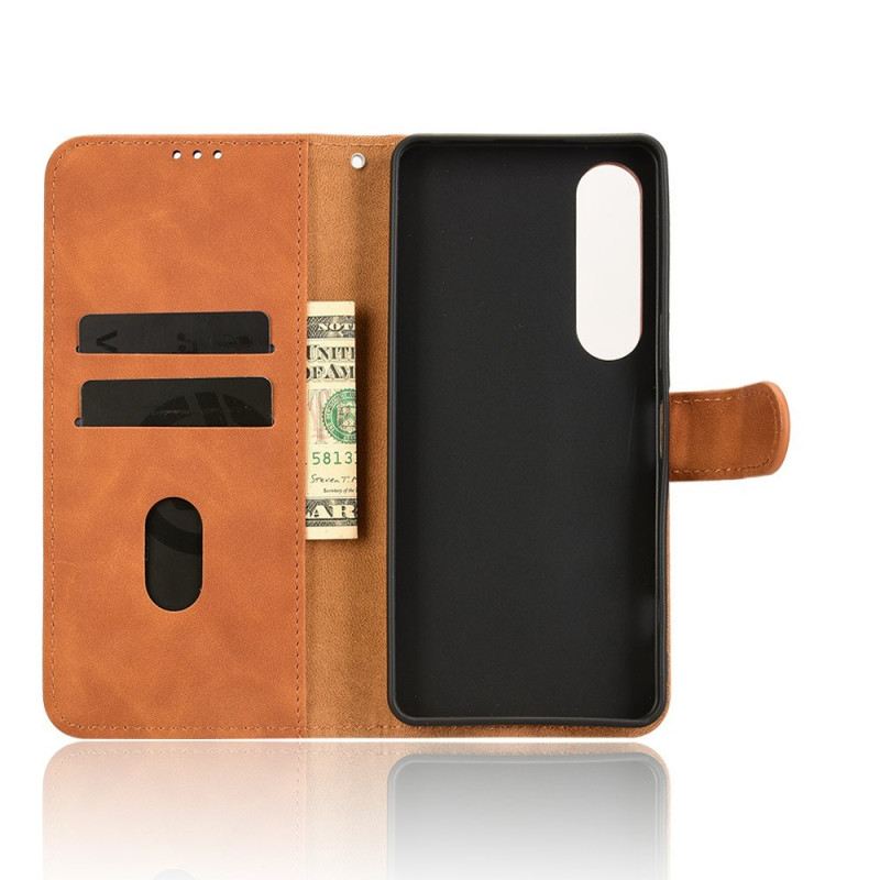 Bőrtok Sony Xperia 1 Vii Velúr Hatású