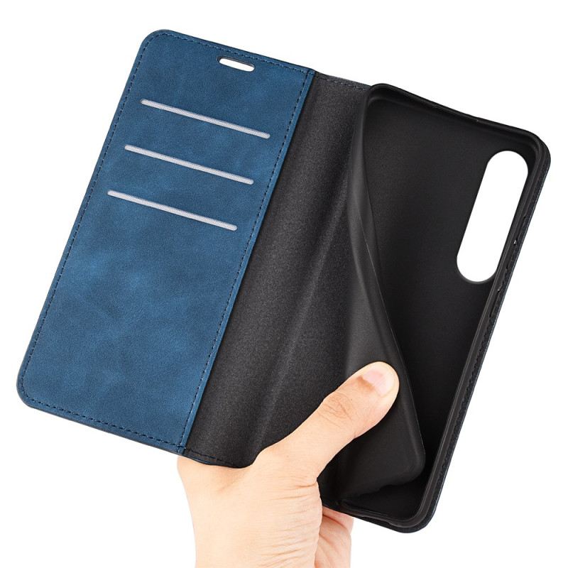 Fliptok Sony Xperia 1 Vii Bőr Stílusú