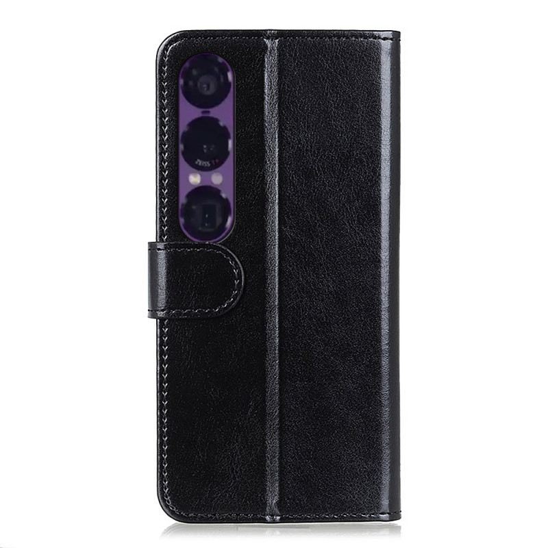 Fliptok Sony Xperia 1 Vii Lakk Műbőr