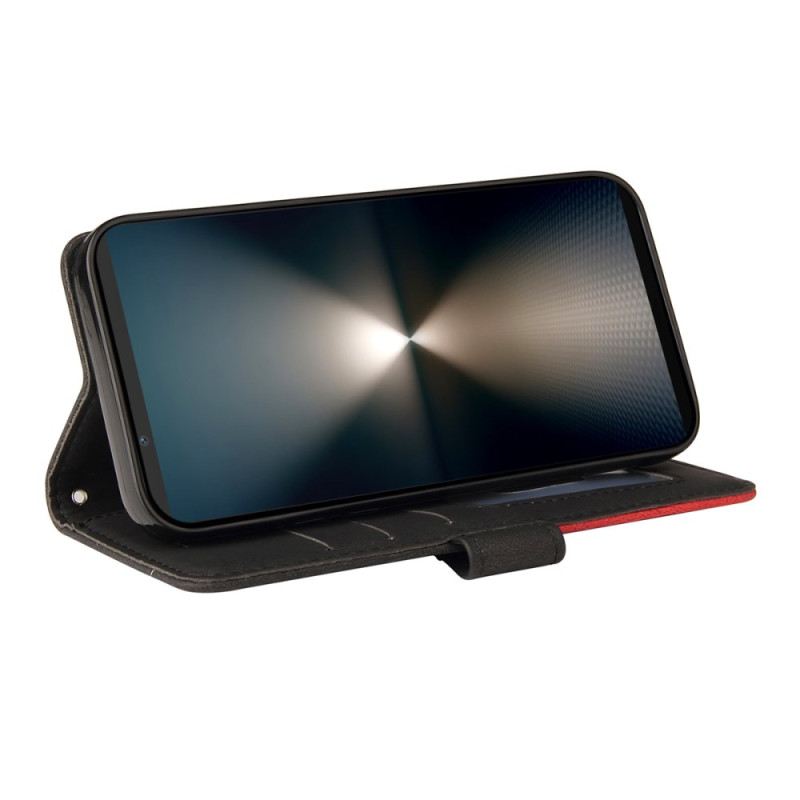 Kinyitható Tokok Sony Xperia 1 Vii Kéttónusú Hullámos Vonalvezetésű