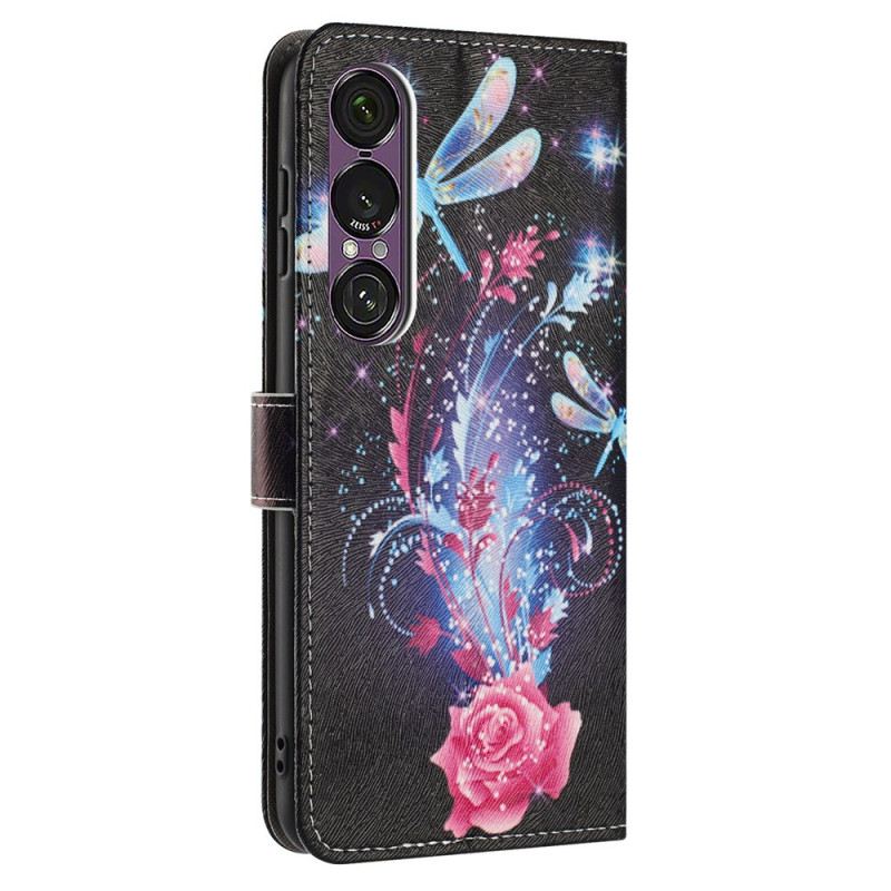 Kinyitható Tokok Sony Xperia 1 Vii Szitakötők