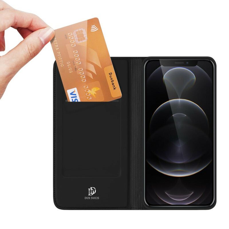 Fliptok iPhone 13 Pro Bőrtok Skin Pro Series Dux Ducis