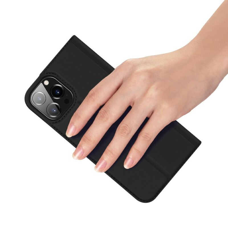 Fliptok iPhone 13 Pro Bőrtok Skin Pro Series Dux Ducis