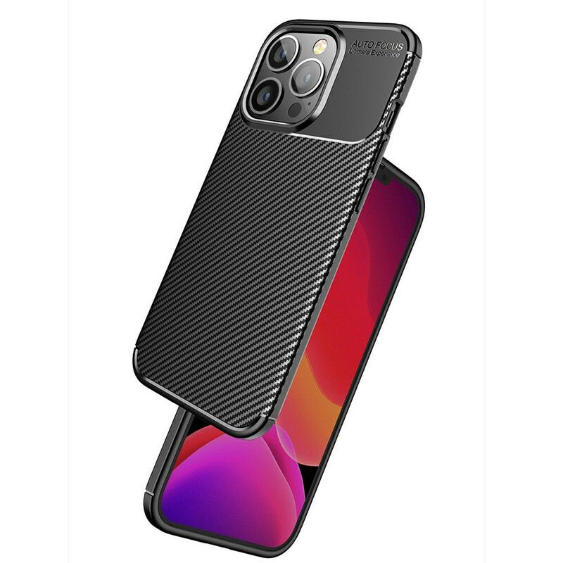 Telefontok iPhone 13 Pro Rugalmas Szénszálas Textúra