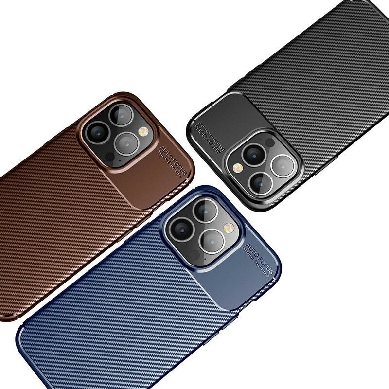 Telefontok iPhone 13 Pro Rugalmas Szénszálas Textúra
