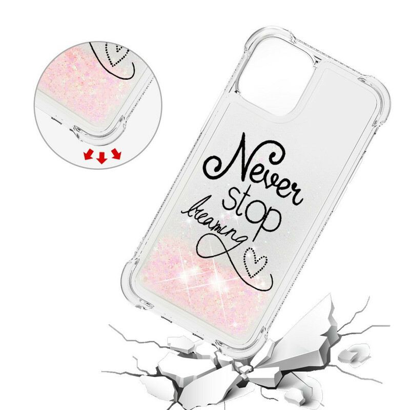 Telefontok iPhone 13 Pro Soha Ne Hagyd Abba A Glitter Álmodozását