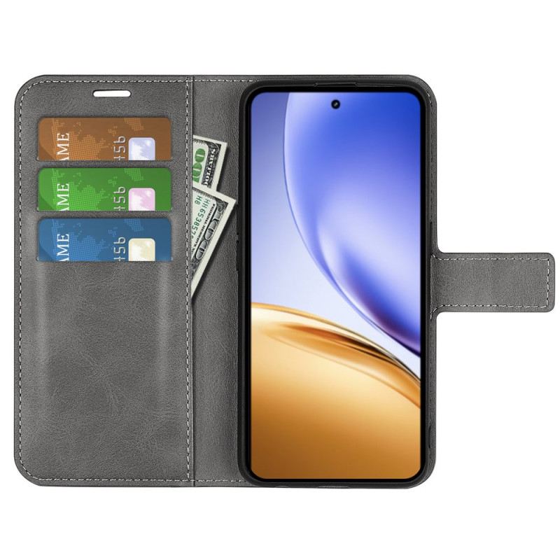 Bőrtok Realme 14 5g Bőr Stílusú