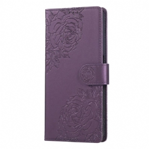 Bőrtok Realme 14 5g Csipkevirágok