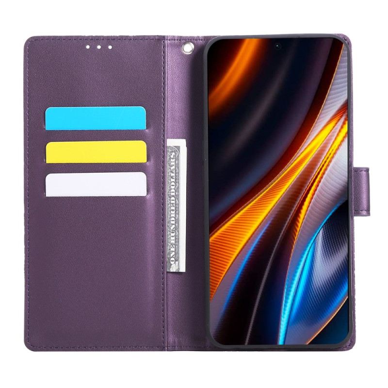 Bőrtok Realme 14 5g Csipkevirágok