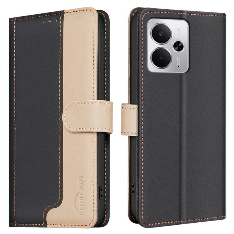 Bőrtok Realme 14 5g Kétszínű Binfen Szín