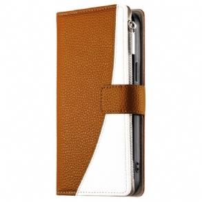 Bőrtok Realme 14 5g Kétszínű Pánttal